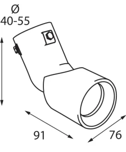 Embout D' Échappement Réglable TS-67