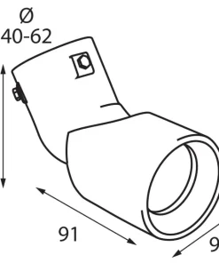 Embout D' Échappement Réglable TS-68