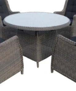 Ensemble de jardin Suzanne en imitation osier