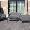 Ensemble lounge Joana - Aluminium