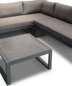 Ensemble lounge Jolina - Aluminium