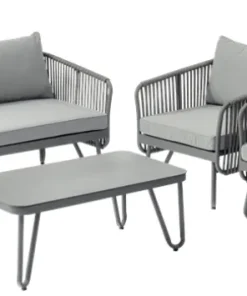 Ensemble lounge Julie - Aluminium