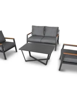 Ensemble lounge Tom - Aluminium