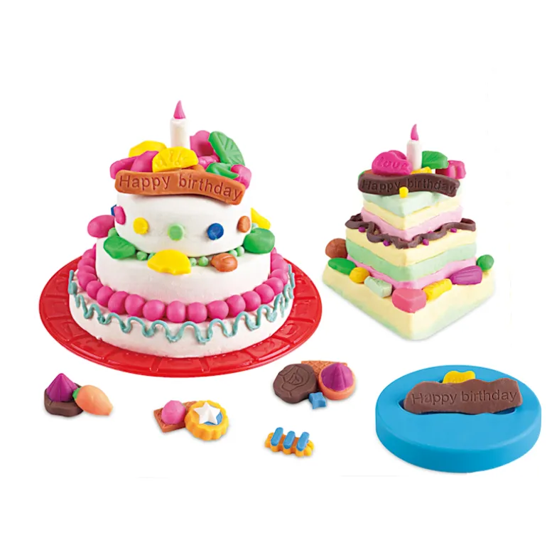 Ensemble pâte à modeler gateau anniversaire