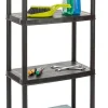 Etagère plastique noir 130x60x30 cm