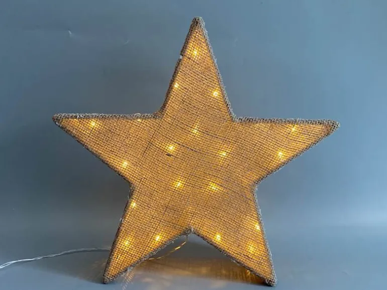 Etoile blanc chaud LED 30 cm