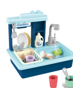 Evier cuisine bleu