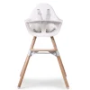 Evolu 2 Chaise Haute 2 En 1 + Arceau Naturel Blanc