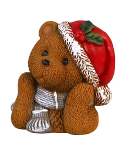 Figurine ours Noël 25cm