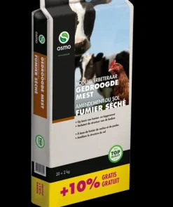 Fumier séché miette 20 + 2 kg gratuit