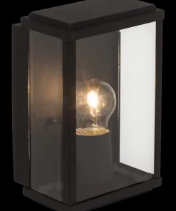 Gaia mur noir IP44 E27 60W