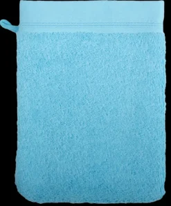 Gant de toilette 15 x 21 cm turquoise