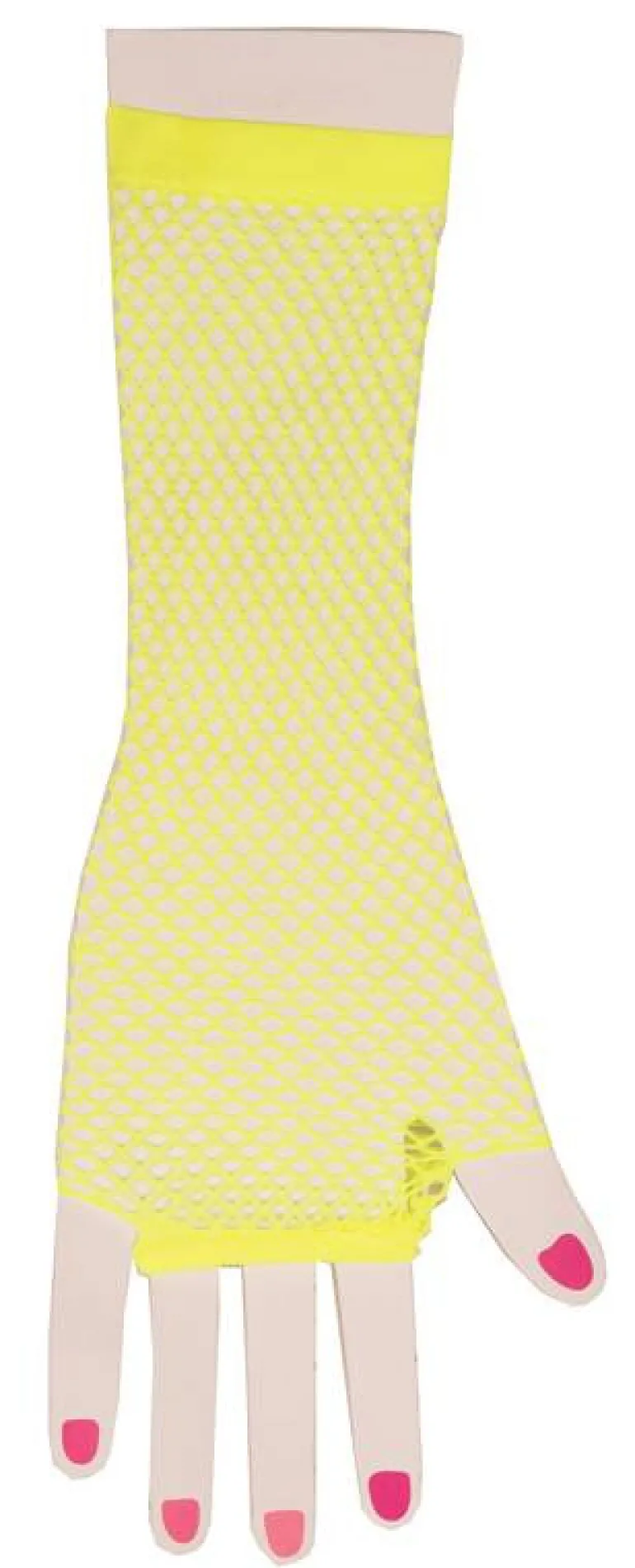 Gant En Résille Jaune