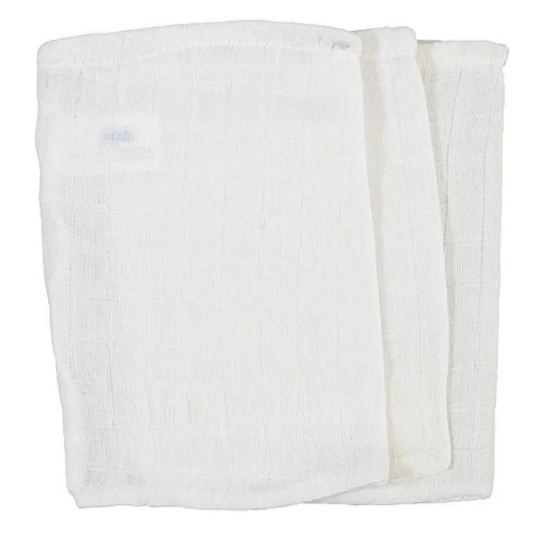 Gants de toilette Hidrophile blanc (3 pièces)