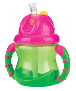 Gobelet anti-goutte Flip-It avec anses - Vert - 240ml - 12m+
