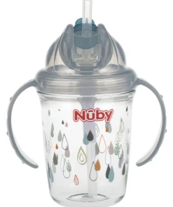 Gobelet Flip-it en Tritan™ avec anses - gris - 240ml - 12m+