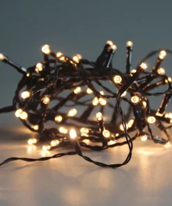 Guirlande lumineuse avec 80 lampes blanc chaud - 6m