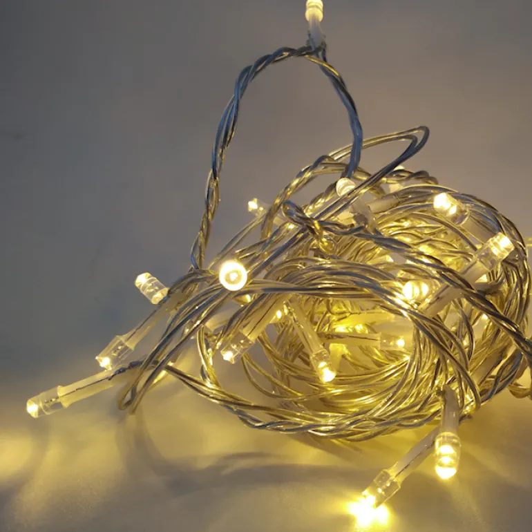 Guirlande lumineuse avec 40 lampes cuivre blanc chaud LED - 3m