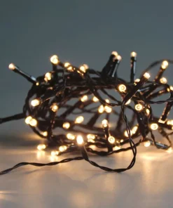 Guirlande lumineuse avec 180 lampes blanc chaud - 12,5m