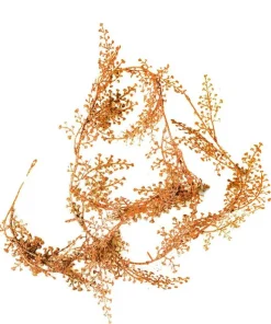 Guirl.noël feuilles bronze 150cm