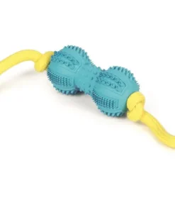Halter caoutchouc + corde bleu 9 cm