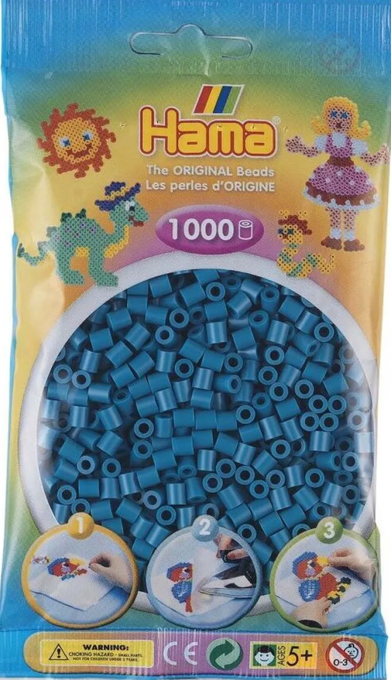 Hama 1000 perles à repasser bleu pétrole