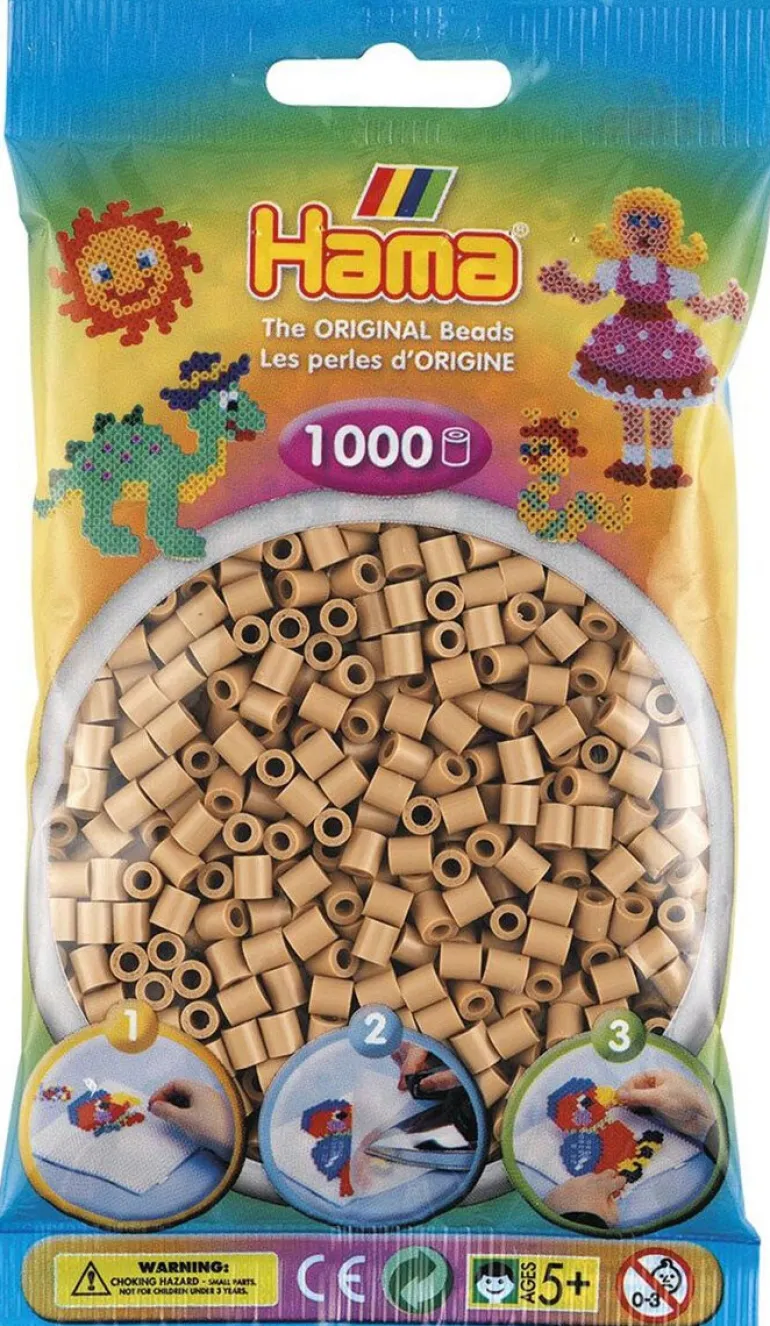 Hama 1000 perles à repasser marron clair