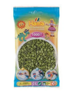 Hama 1000 perles à repasser vert olive