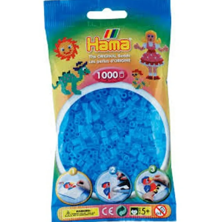Hama midi perles 1000 pcs aqua transparent