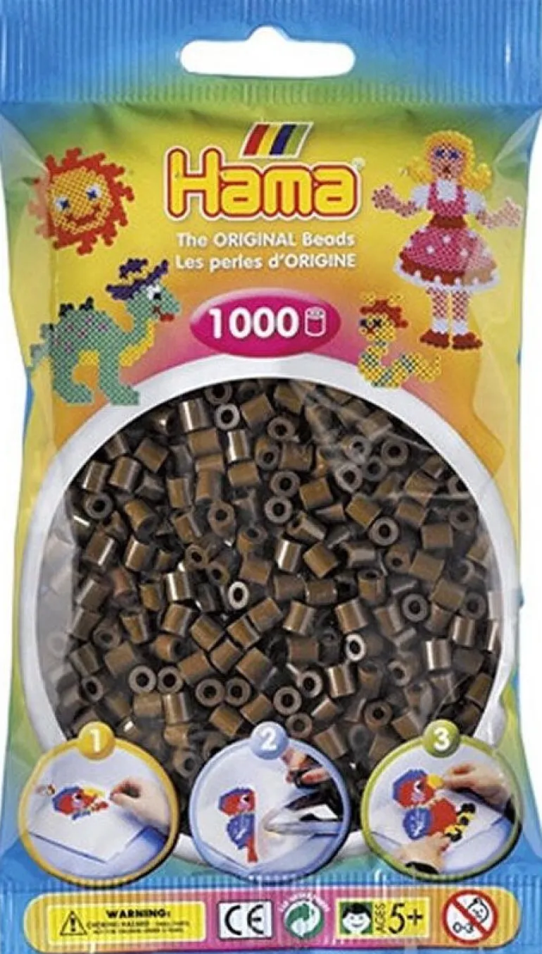 Hama 1000pcs perles brun