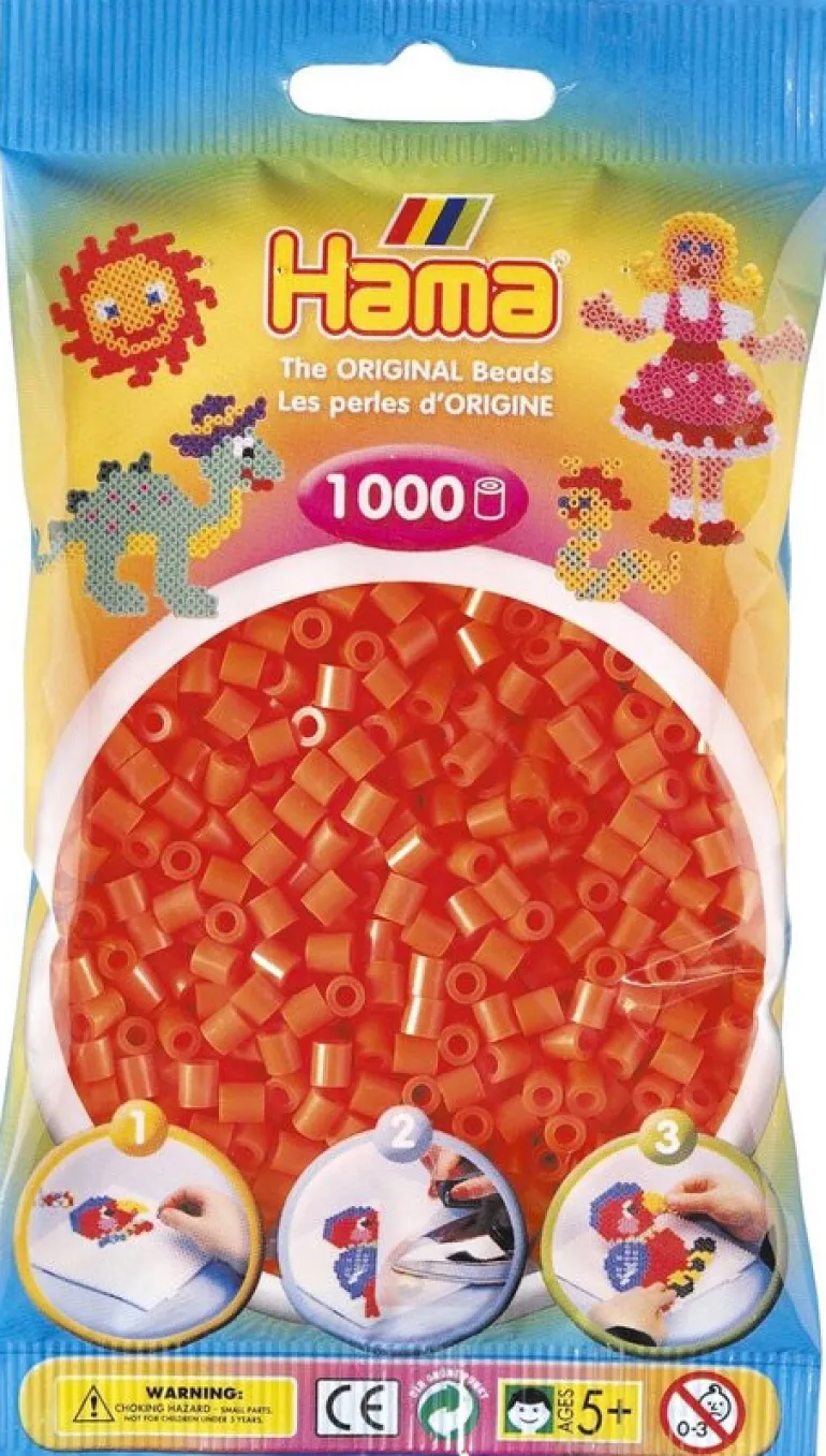 Hama 1000pcs perles orange