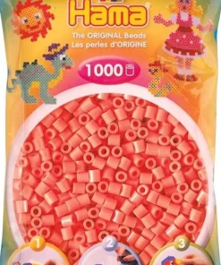 Hama 1000pcs perles pastel rouge