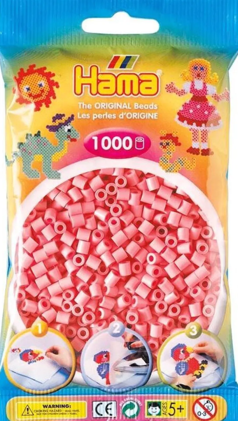 Hama 1000pcs perles rose