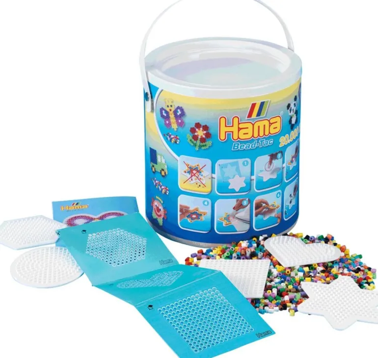 Hama perles à repasser bead tag seau avec figurines 20000 pièces