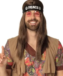Hippie Set Peace deluxe - bandeau + lunettes + collier