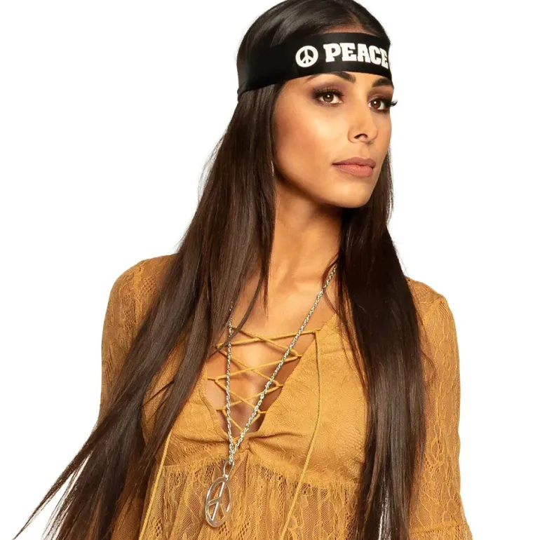 Hippie Set Peace deluxe - bandeau + lunettes + collier