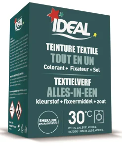 Ideal mini teinture textile emeraud 230 g