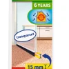 Isolation bas de porte adhésif - Spécial moquettes 1 m x 43 mm brun