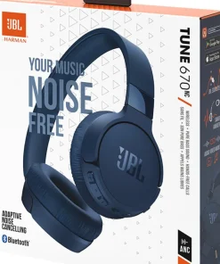 JBL Tune 670NC Casque sans fil supra-auriculaire - Réduction de bruit - Bleu