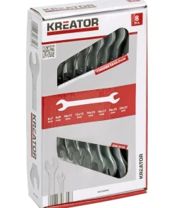 Jeu de clés plat 6-22 mm 8 pièces