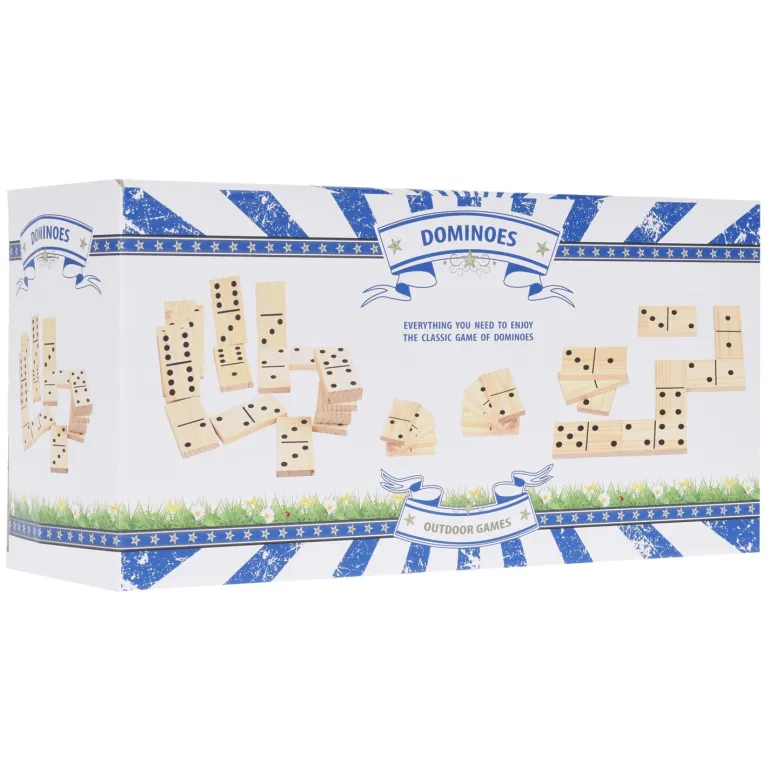 Jeu de dominos en bois XL - 28 pièces