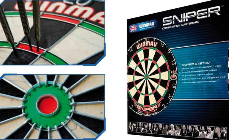 Jeu de fléchettes Winmau Sniper + 2 sets de fléchettes