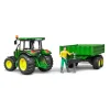 John Deere 5515M avec remorque