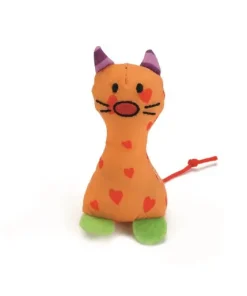 Jouet chat textile mira 8 cm