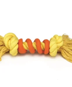 Jouet chien spiralo jaune / orange