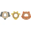 Jouet de dentition ANIMAL bois & silicone - tigre, girafe, éléphant - 3m+