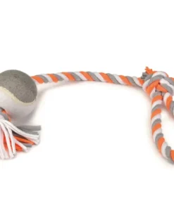 Jouet tirer en textile wiza gris / blanc