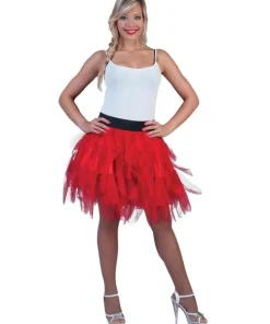 Jupe en Tulle Rouge Femme - Taille Unique