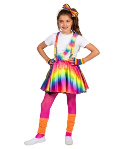Jupe Pride Arc-en-ciel Rosy Fille - Taille unique