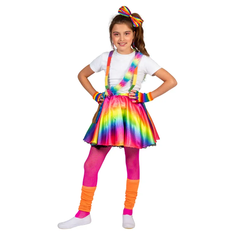 Jupe Pride Arc-en-ciel Rosy Fille - Taille unique